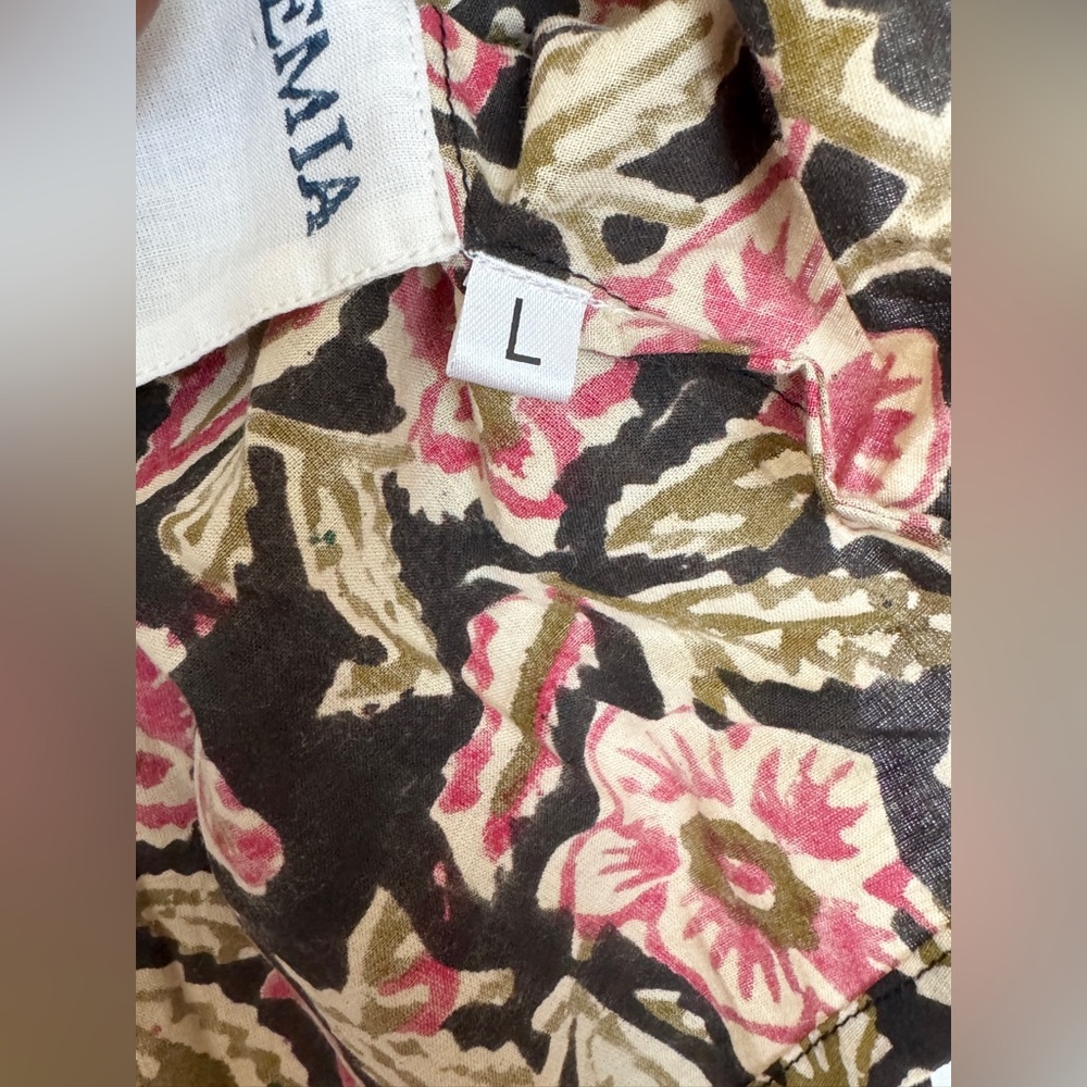 Alix of Bohemia Floral Print Mock Neck Blouse w/tag Size Large 086/231 - Picture 5 of 5